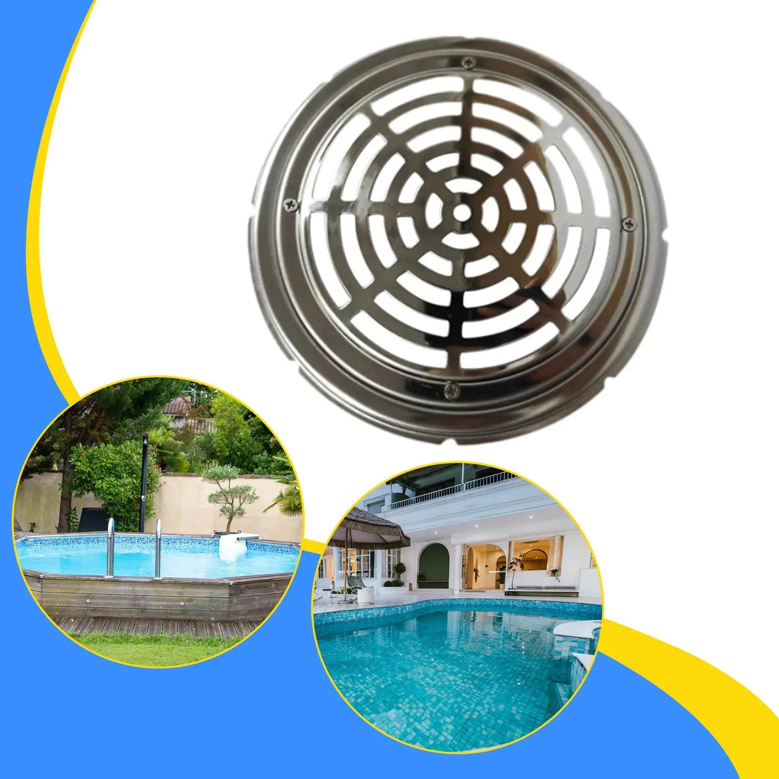 

Сливной порт для бассейна, замена из нержавеющей стали 304, сохраняет чистоту дренажу