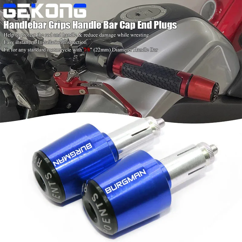 

Мотоциклетные ручки, заглушки на руль, колпачки на руль для Suzuki AN200 AN250 AN400 AN650 Burgman AN 125 250 400 650, аксессуары