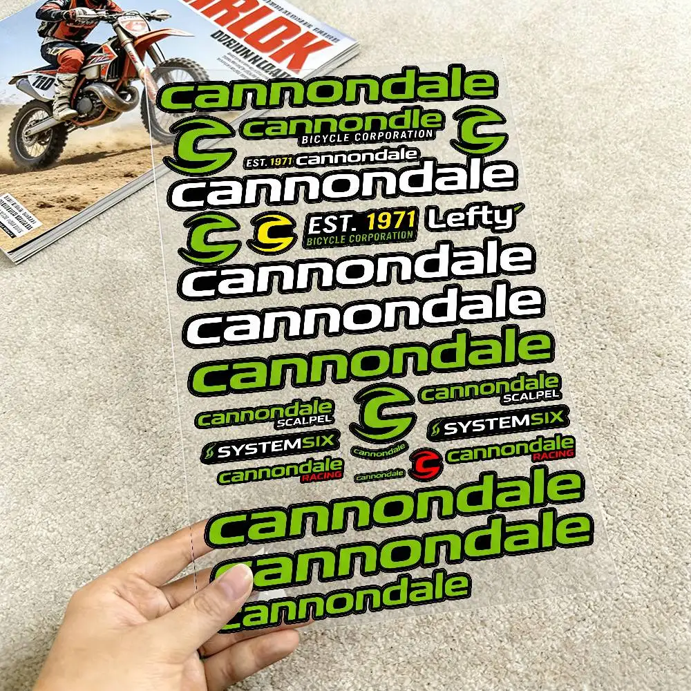 

Светоотражающие наклейки для мотоциклов Cannondale, водонепроницаемые виниловые наклейки для мотоциклетных шлемов, топливных баков, велосипедов