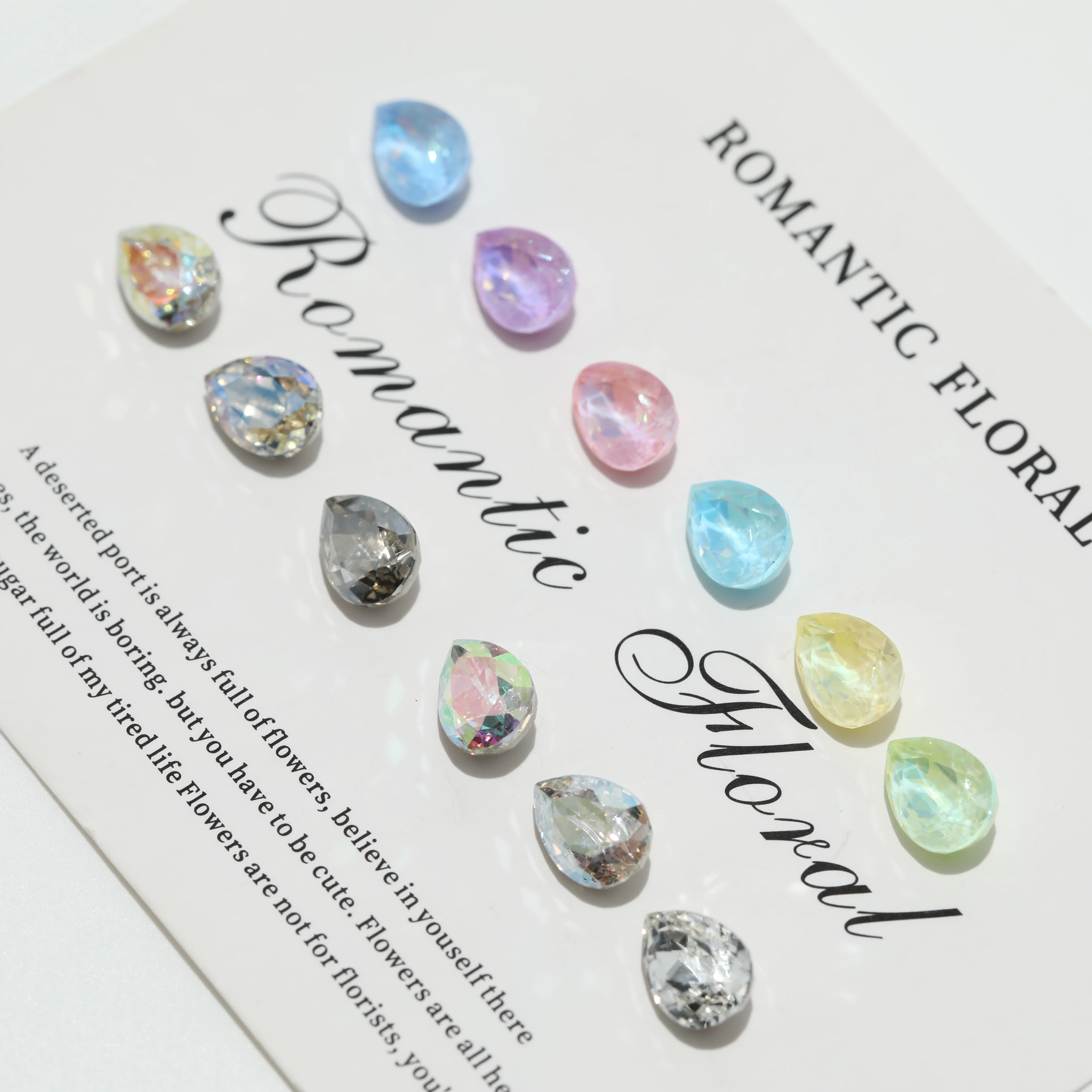 Premium Strasssteine Kristall Design Version Serie Drop Retro Cut Fancy Stones DIY für Nagelkunst Handgemachte Kleider Tasche GRST DV4041 – Detail 5