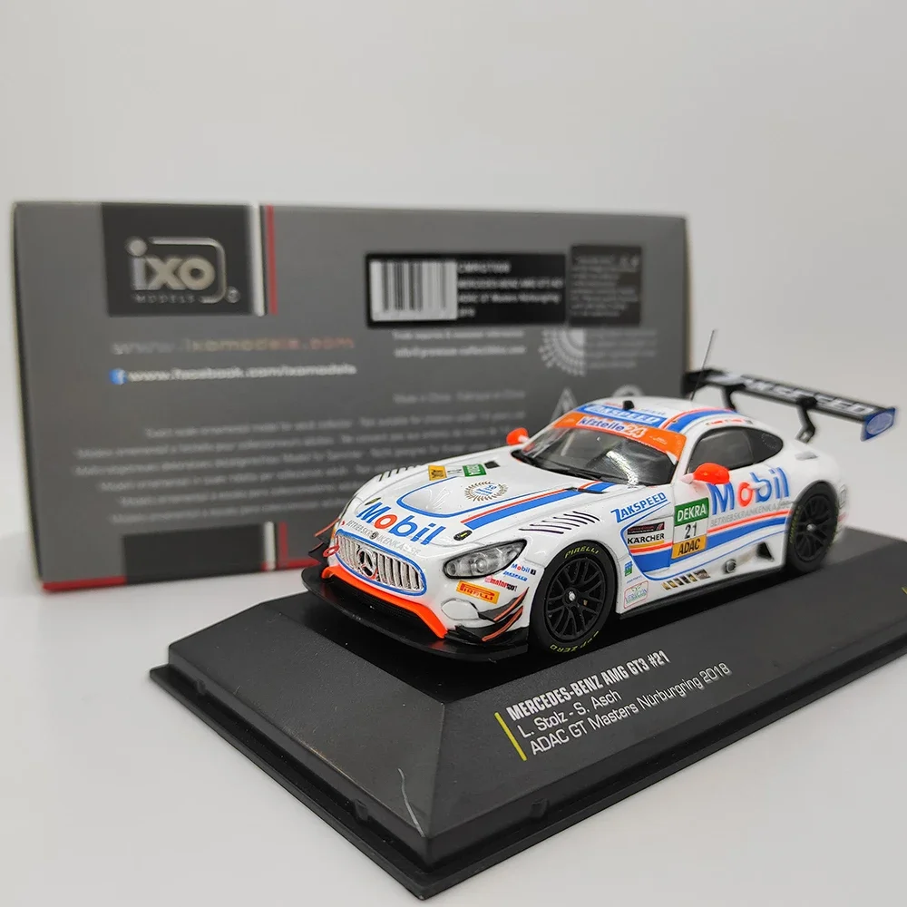 

Diecast IXO 1:43 Scale Mercedes Benz AMG GT3 21#2018 Neugebling Masters Alloy Racing Car Model Collectible Toy Gift Souvenir