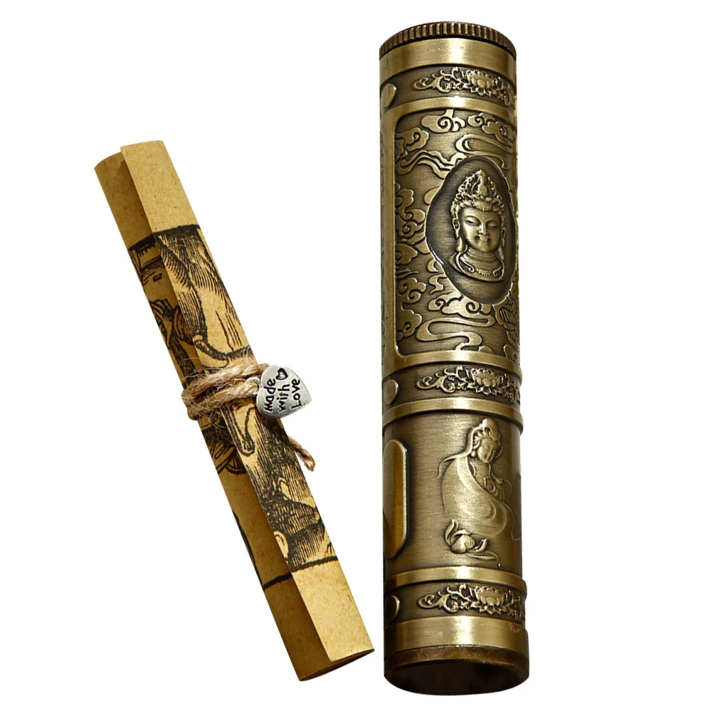 1 مجموعة من أنبوب التمنيات المعدني اليدوية نعمة أوراق التخزين الزخرفية للحزب هدية عطلة عيد ميلاد ديكور المنزل أتمنى