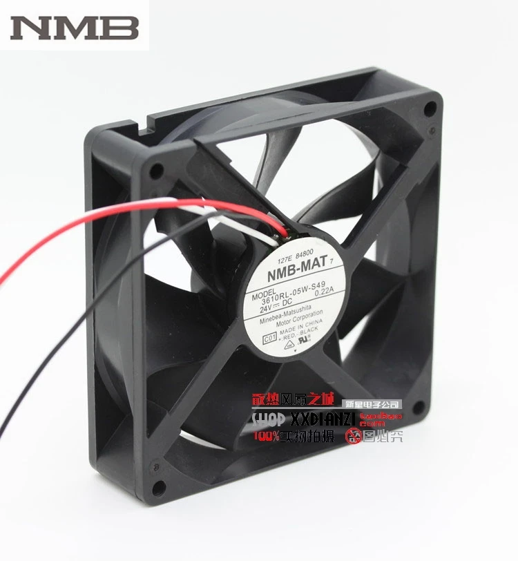 

For NMB 3610RL-05W-S49 DC 24V 0.22A 9025 9cm server inverter cooling fan drive chassis