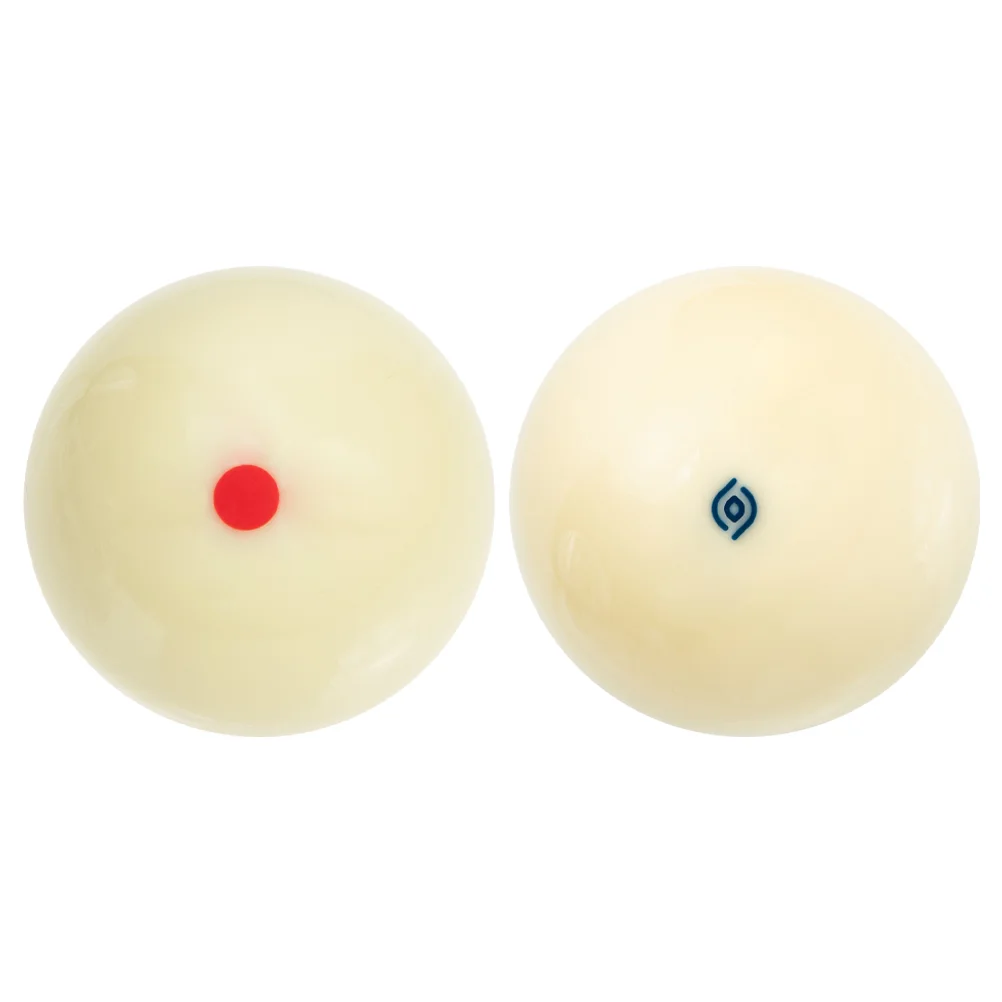 

2 Pcs Billiard Cue Ball Accessory Resin Balls Tables Coin White Replaceable Necessity Wear-resistant