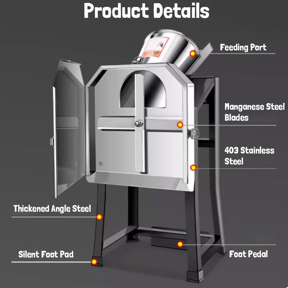 2026NewElectric feed grinder small household grass cutter breeding agricultural green feed grinder shredder slicer 220V 2500W