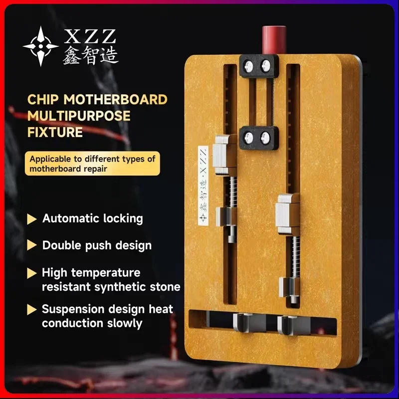 XZZ T2 Dual-axis Multi-function Fixture High Temperature Resistance PCB Holder Motherboard CPU IC Chip Soldering Rework Platform