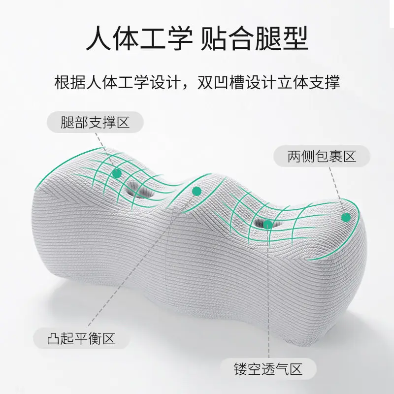 Great New Premium Sturdy Memory Foam Leg Elevation Cushion, Varicose Veins Relief, Knee Support, Side Sleeping & Leg Rest Pad.