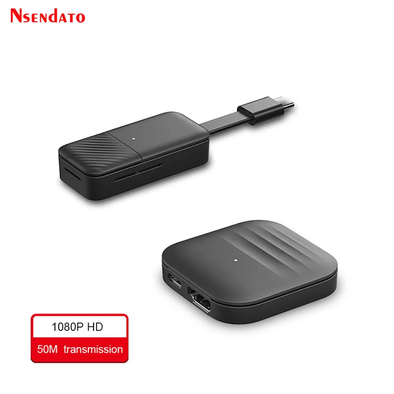 

5G 50m HDMI-Compatible Wireless Video Transmitter Receiver Extender 1 To 8 1080P Screen Share Switch For Camera PC To TV Stick