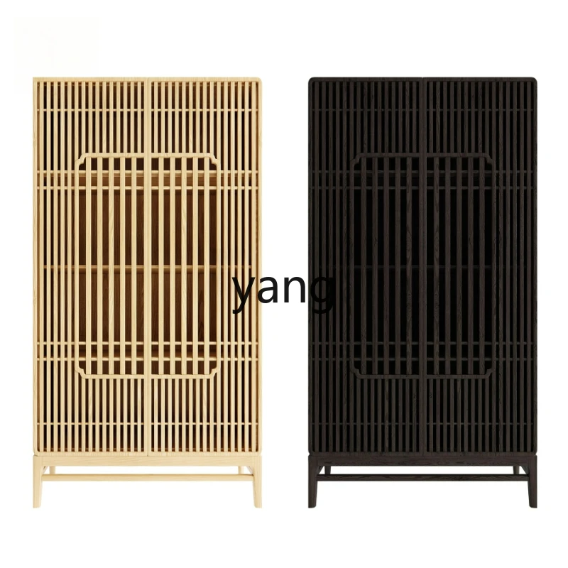 

LTT new Chinese solid wood wardrobe Japanese storage locker wabi sandy retro cabinet