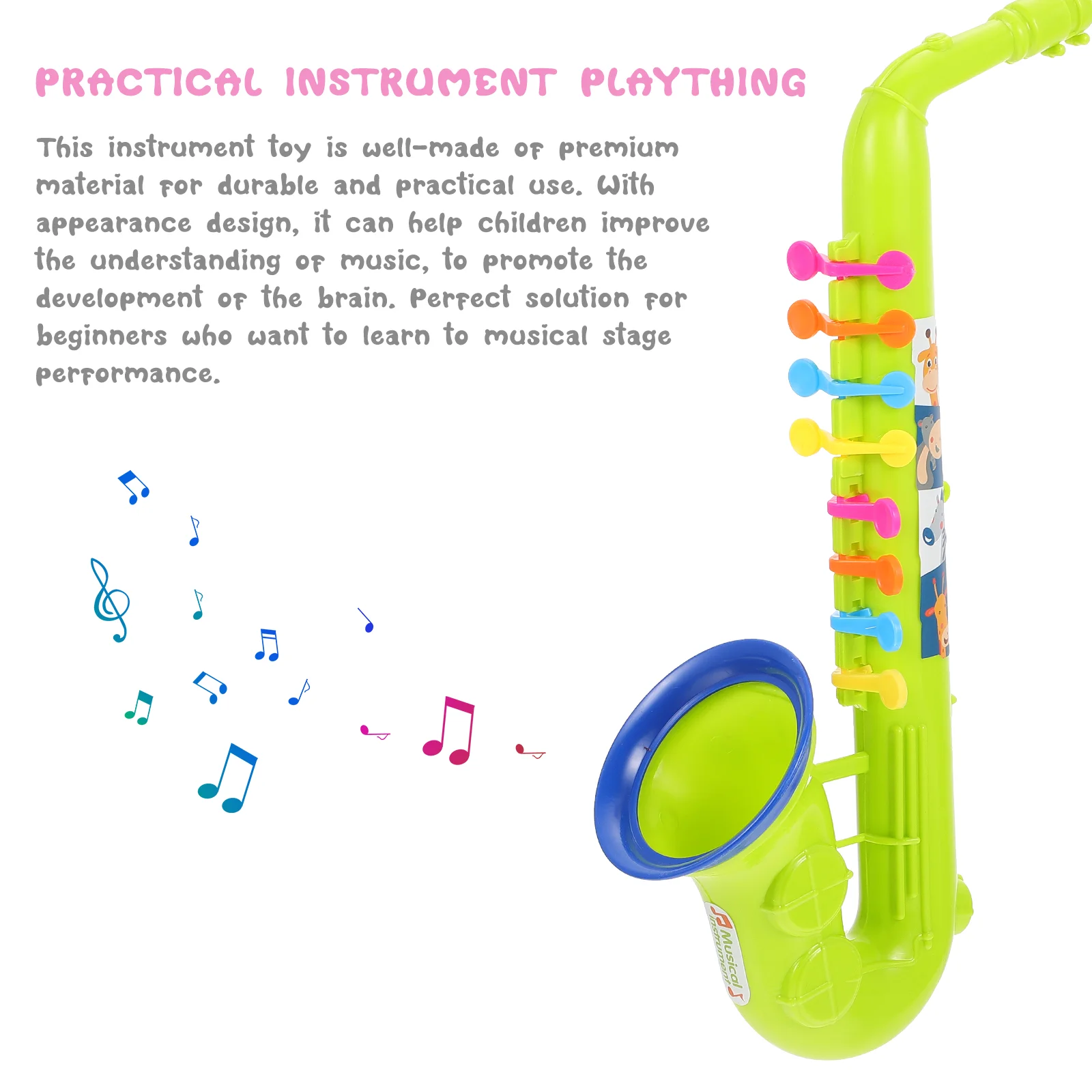 Juguete Musical simulado, instrumento educativo portátil para niñas y niños, modelo de plástico divertido para bebés