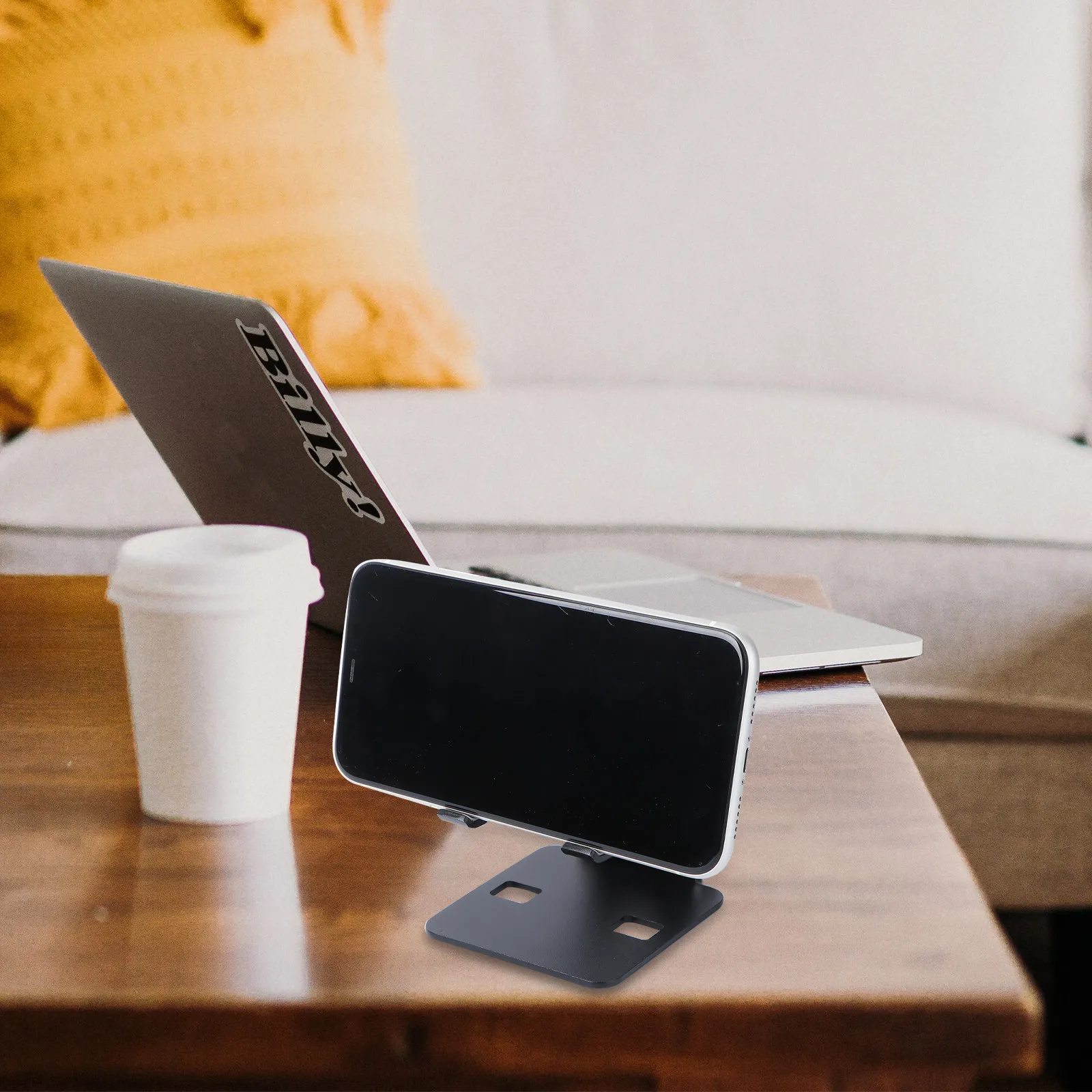 

Folding Tablet Stand Phone Holder Adjustable Lightweight 100G Space-Saving Alloy Stand for 4-13 Inch Phones Tablets Kitchen Desk