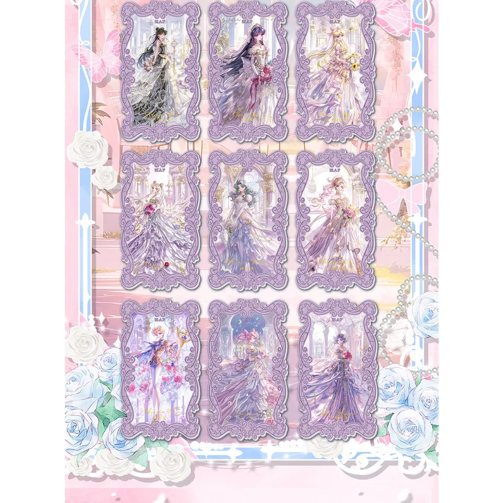 Fantasia anime marinheiro lua coleção cartões mágico menina conto de fadas clássico estilo princesa arte visual requintado cartões fãs presente