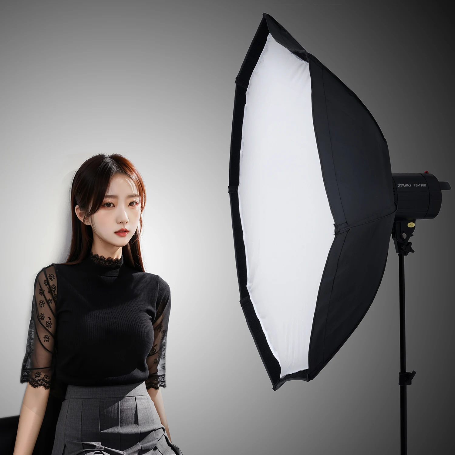 Softbox reflector de rejilla de panal octagonal de 95cm para estudio con soporte Bowens para luz de Flash estroboscópica de estudio