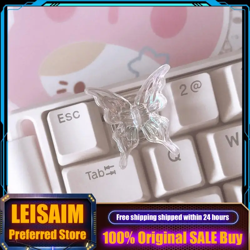 

Butterfly modeling themed keycaps translucent resin mechanical keyboard PC gaming keyboard collectible gifts customized keycaps