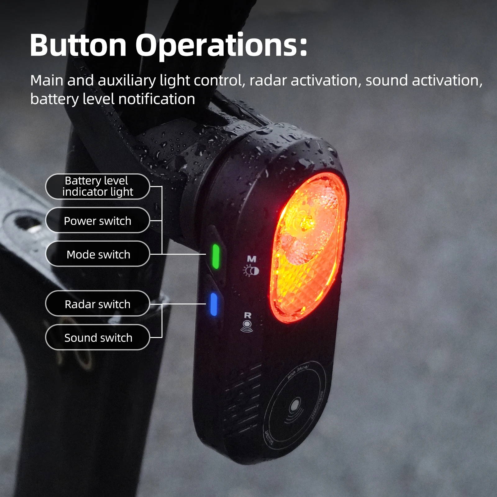 CYCLAMI LA150 ไฟท้ายจักรยานพร้ - Cycling Radar Tail Light Rear Warning บทวิจารณ์และราคา