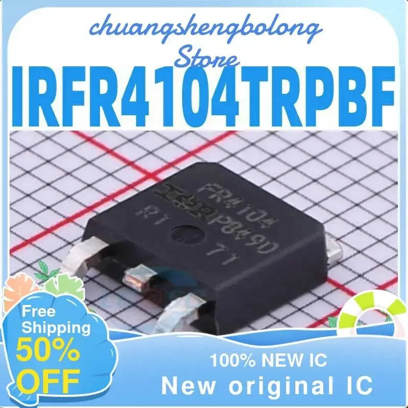 20PCS IRFR4104TRPBF FR4104 TO-252  MOS 40V 42A New original IC