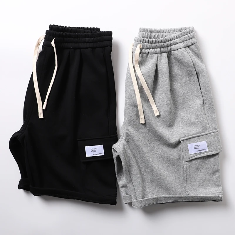 

High Weight High amage Khaki Multi ket Workwear Elastic Sports orts Men Casual Flat Weave Five-Quarter Trendy Pants