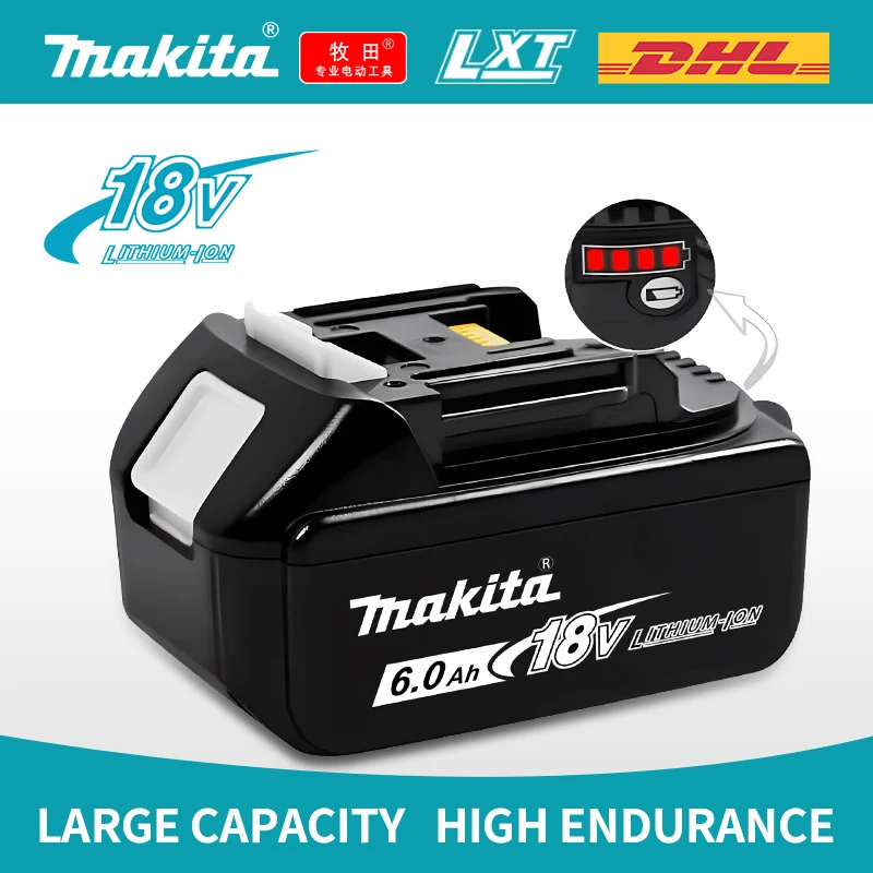 Replace the Makita lithium battery, 100% genuine, Makita 18V battery, 6Ah, 5Ah, 3AhBL1830B, BL1850B,BL1850,BL1840,BL1860,BL1815
