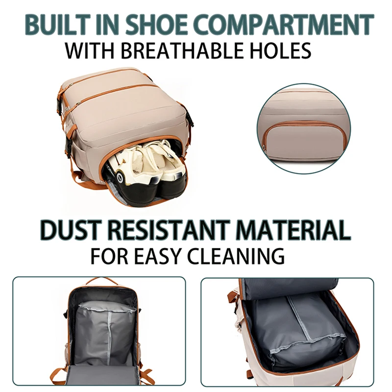 Mochila de viaje para viajes de negocios, nueva bolsa ligera para senderismo de corta distancia, mochila portátil para ordenador portátil de gran capacidad