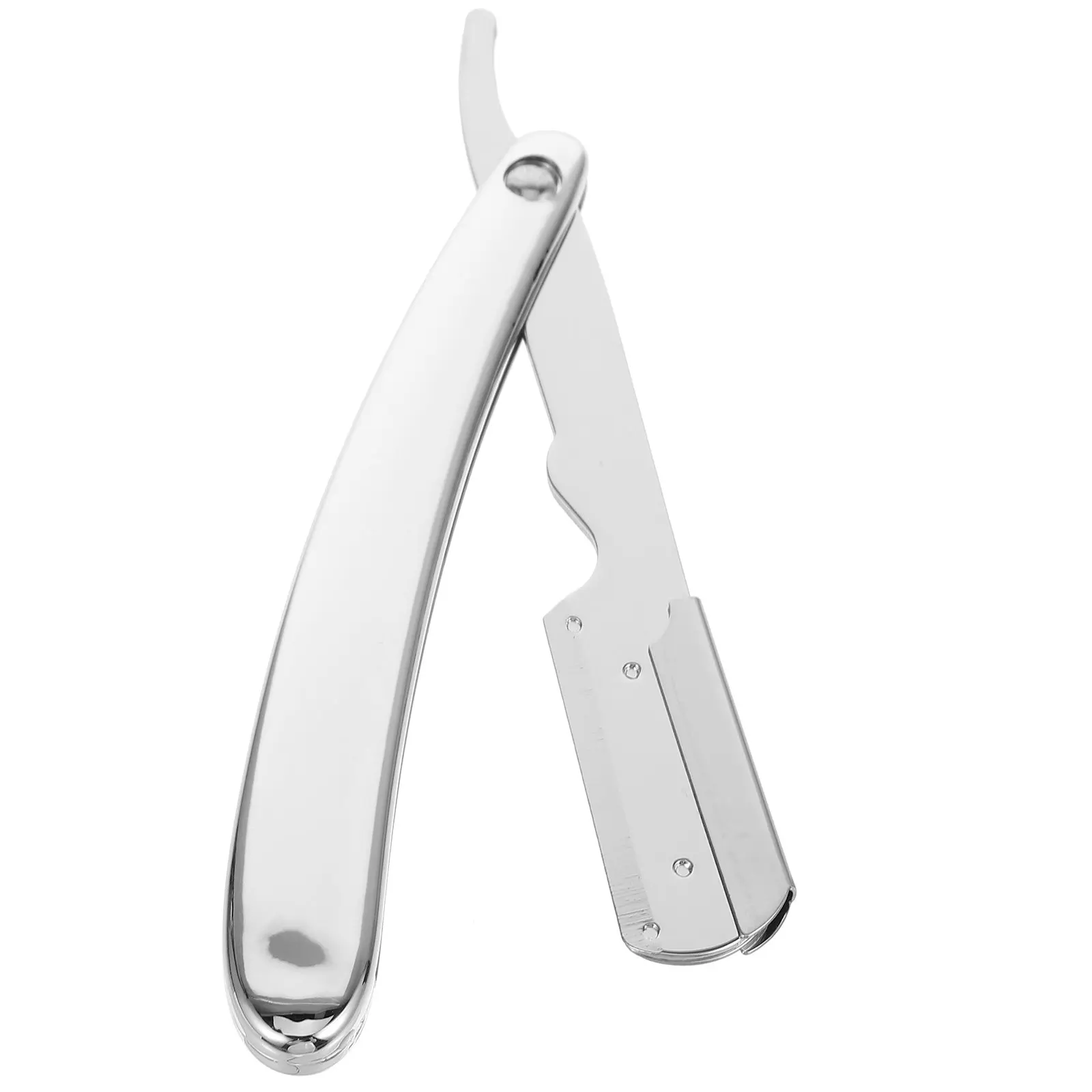 

Держатель для лезвий из нержавеющей стали, складной, портативный, для бритья бороды, бровей и волос, для парикмахерских лезвий