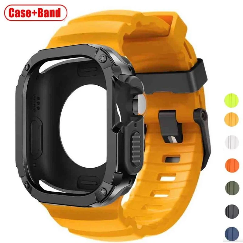 �y�Z�[�����z�V���R���X�g���b�v+TPU PC�P�[�X Apple Watch Ultra 3 2 1 49mm�p iWatch�V���[�Y11 10 46mm�o���h�p Iwatch 9 8 7 6 5 4 45mm 44mm�p