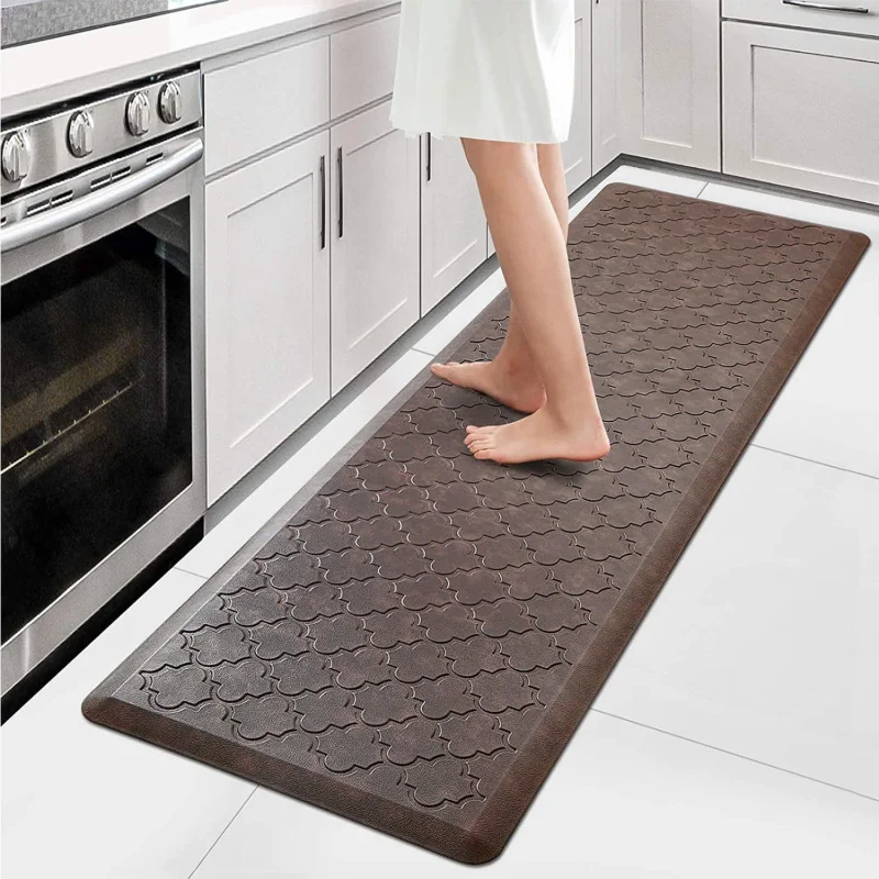 

Anti-Fatigue Kitchen Floor Mat - Thick Cushioned, Non-Slip & Waterproof Rug 17.3"x60" for Standing at Sink, Desk, Office