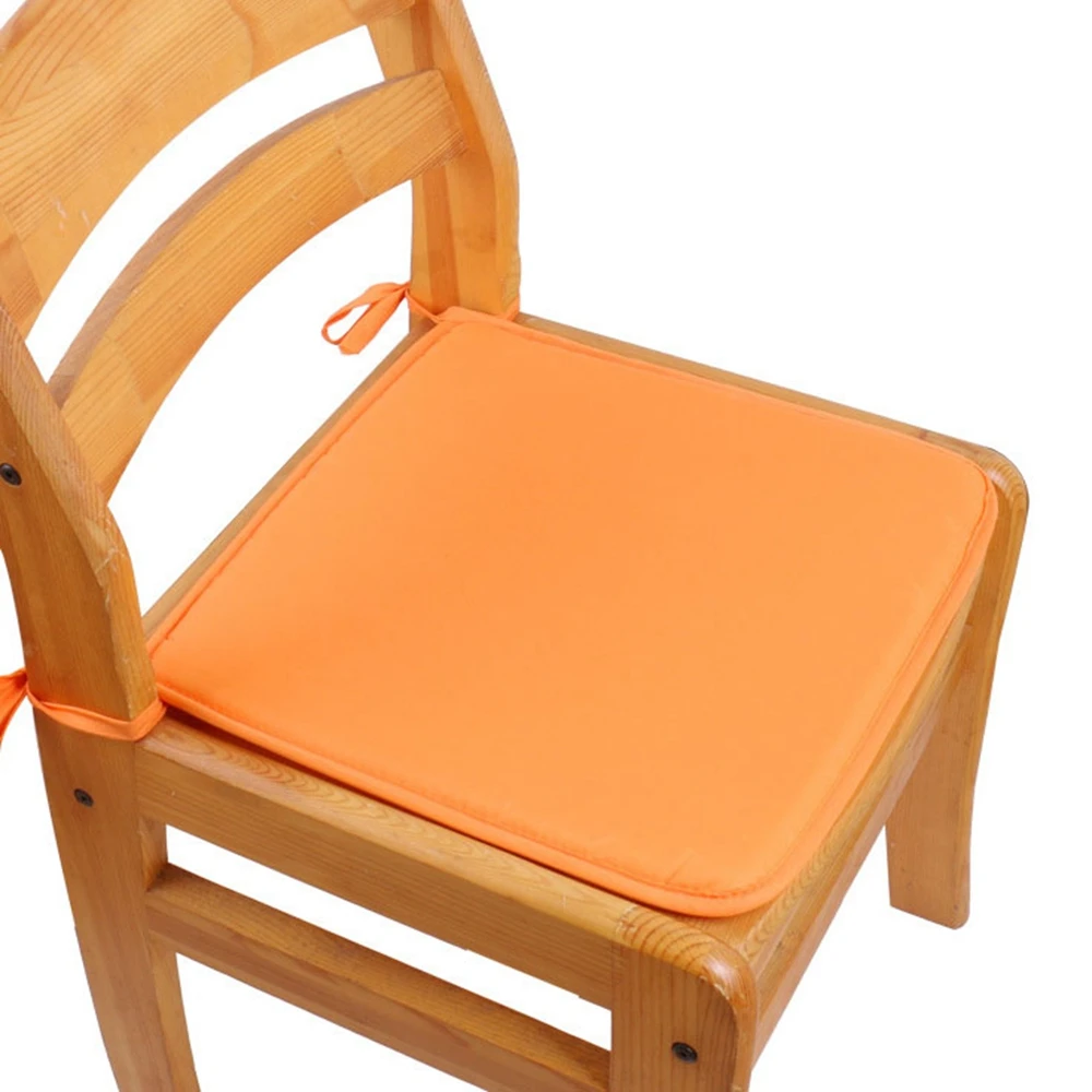 Washable Solid Color Indoor Outdoor Removable Tie On Dining Room Home Decoration Seat Pad Chair Cover Chair Cushions