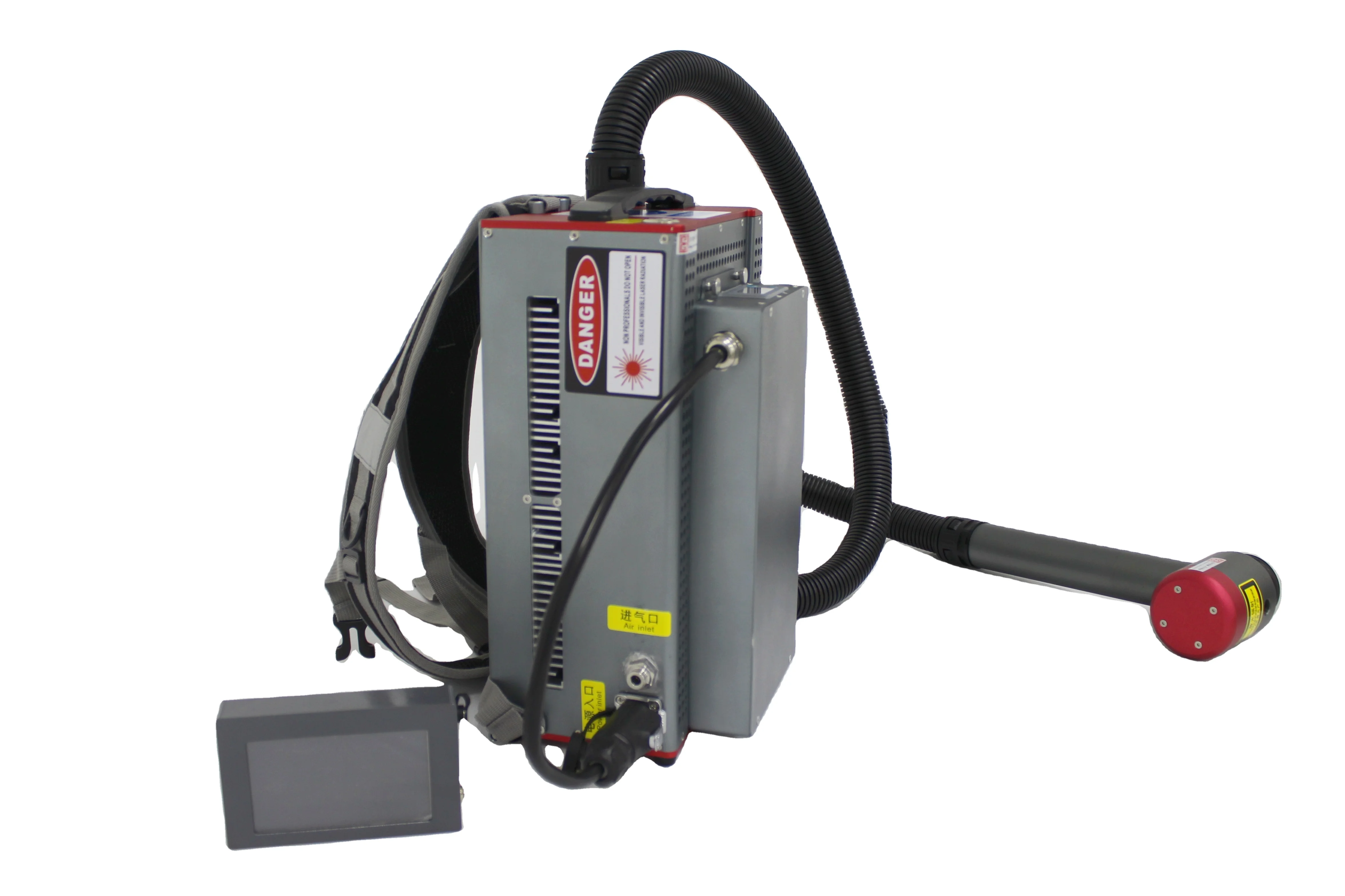50W 100W 200W Backpack Laser Cleaner Rust Paint Metal Weld Seam Wall Laser Cleaning Machine