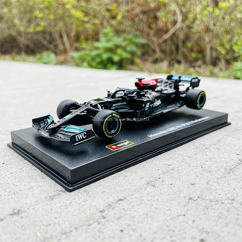 Bburago-coche de carreras de rendimiento, modelo de coche de simulación, coche de aleación, regalo de colección, 1:43, 2021, F1, Mercedes Benz W12 E