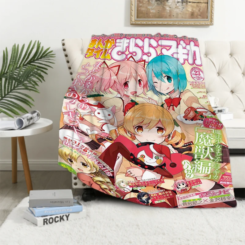 

Picnic Custom Thick Luxury Nap Fleece Knee Blanket Puella Magi Madoka Magica Sofa Blankets & Throws King Lid Microfiber Bedding