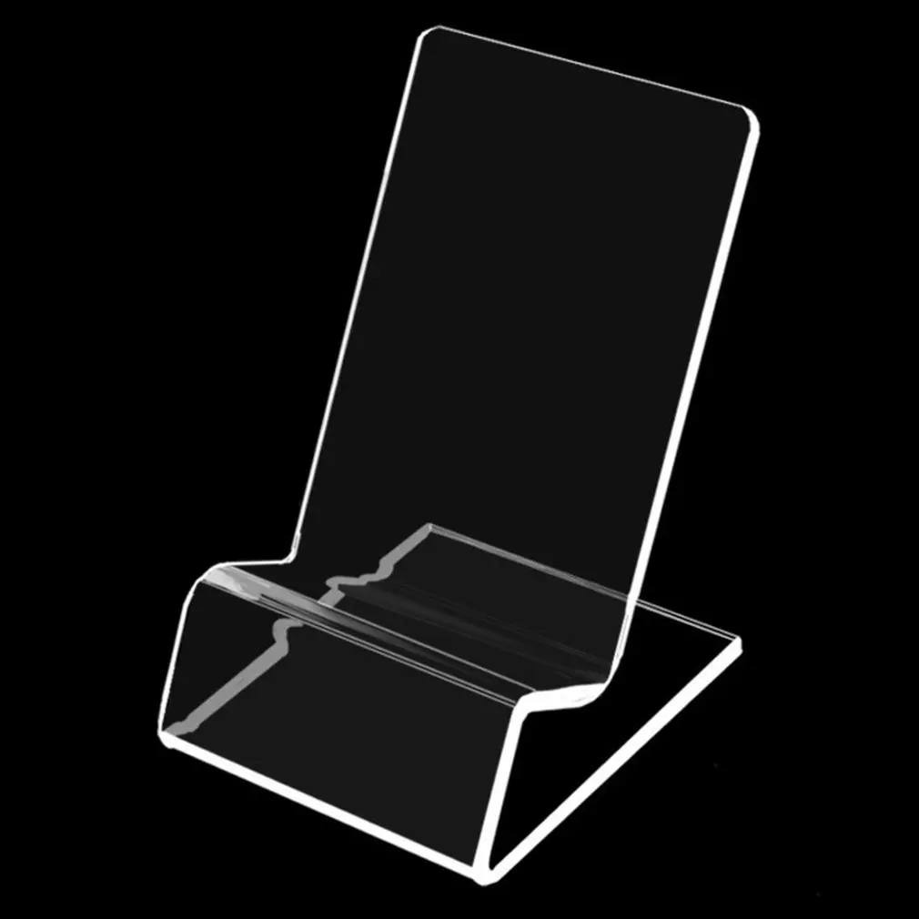 

Hot Acrylic Mobile Phone Display Stand Business Card Rack Display Office Stationery Bracket Supplies Phone Holder Dropshipping