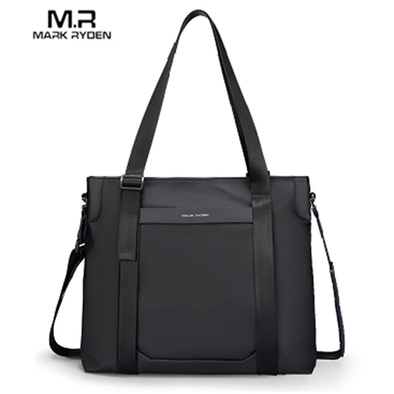 Mark ryden multifunctional leather messenger bag men Black Crossbody Bag Large Capacity Stylish Men Shoulder Bag men