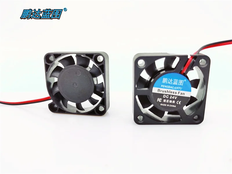 Peng blueprint 4010 24 v12v5v mute high oil hydraulic double ball bearing fan turn 4 cm between the north and the south bridge