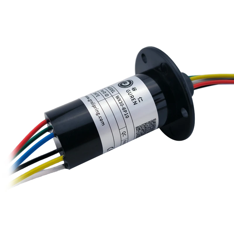 

Factory Direct 6-way 10A Small Power Electric Slip Ring OD 30mm Multi-way Cap Type-Premium Electrical Contacts