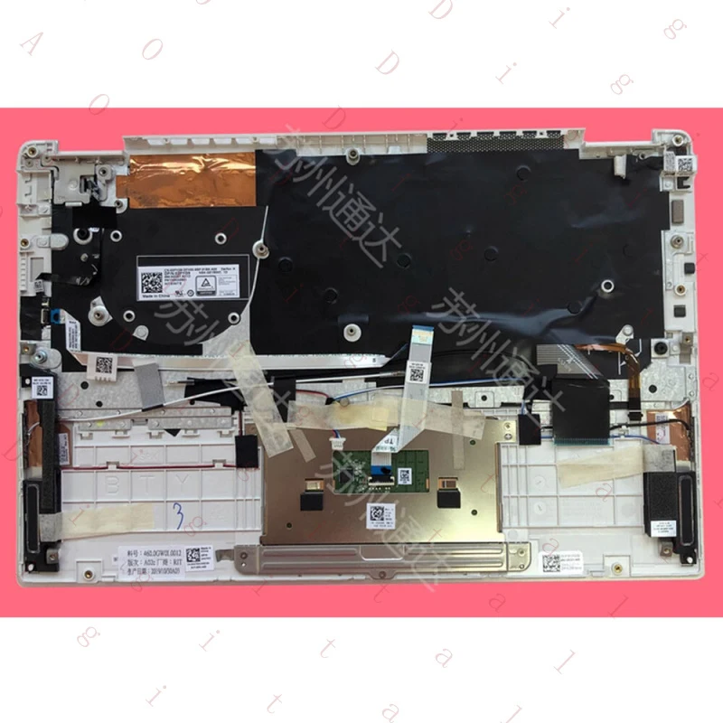 W For DELL Inspiron13 5000 5390 5391 Backlit Keyboard Palmrest Upper Case 0HK7WH