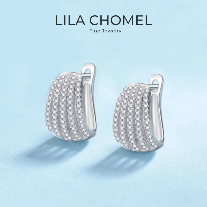 

WOMEN Valentine's Day 18K White Gold Hoop Earrings 0.69CT Moissanite Diamond Girl Birthday Gift PT950 Platinum Wedding Jewelry