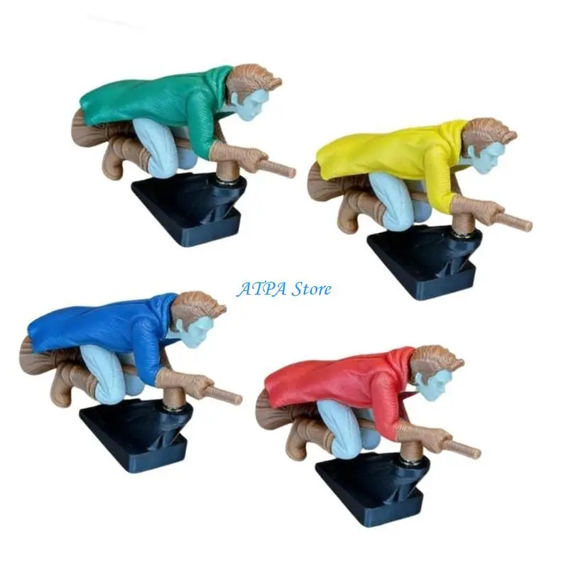 

U13C Floating Sweeper Figurine Car Accessory Traditional Dashboard Decoration Embellishment Ornament With 4 Color