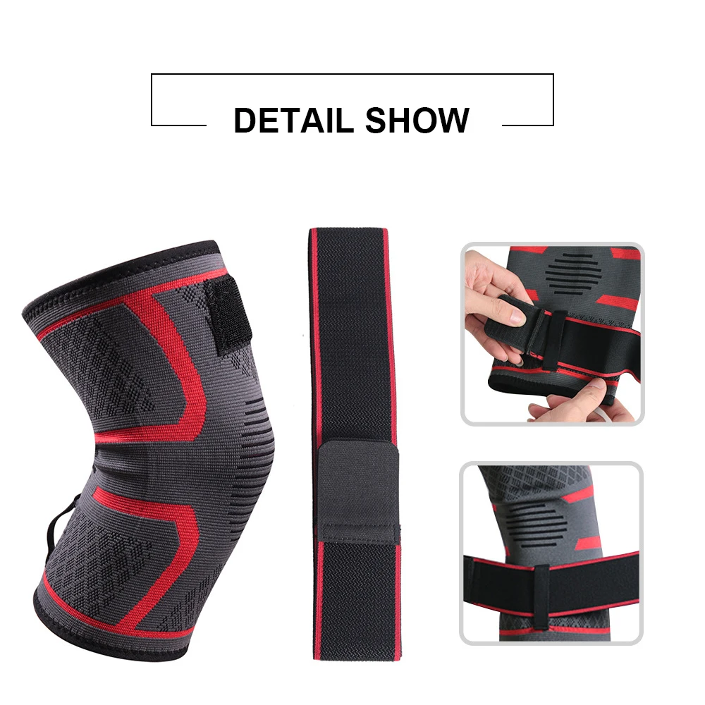 1PC Kneepad Fitness Running Cycling Elastic Nylon Sport knee pads Compression Knee Pad Basketball Volleyball Brace Protector