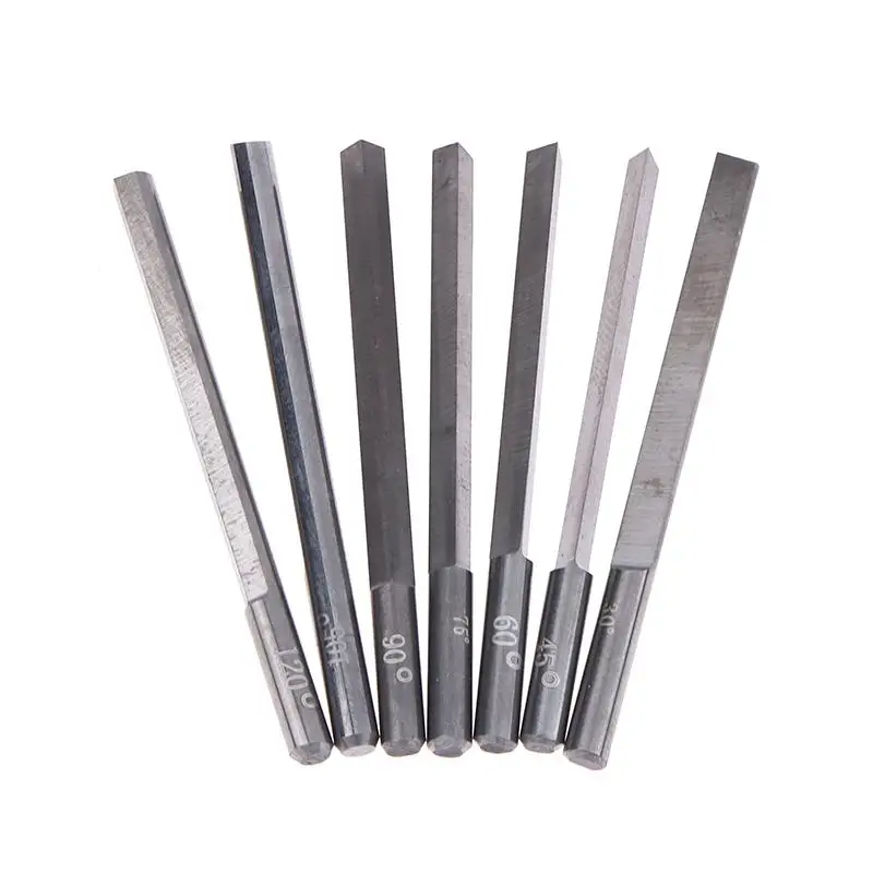 Pneumatic Graver Accessories Spatula Triangle Metal Blades DIY Making Tools Tungsten Steel Angle Cutter Engraving Knives Jewelry