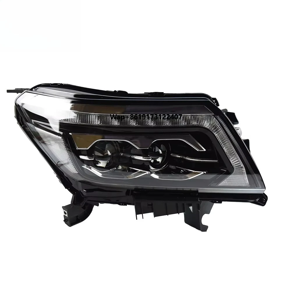 Car Styling for NP300 2016-2020 LED Crystal Headlight DRL Fog Lamp Turn Signal Light Low & High Beam Angel Eye Lens