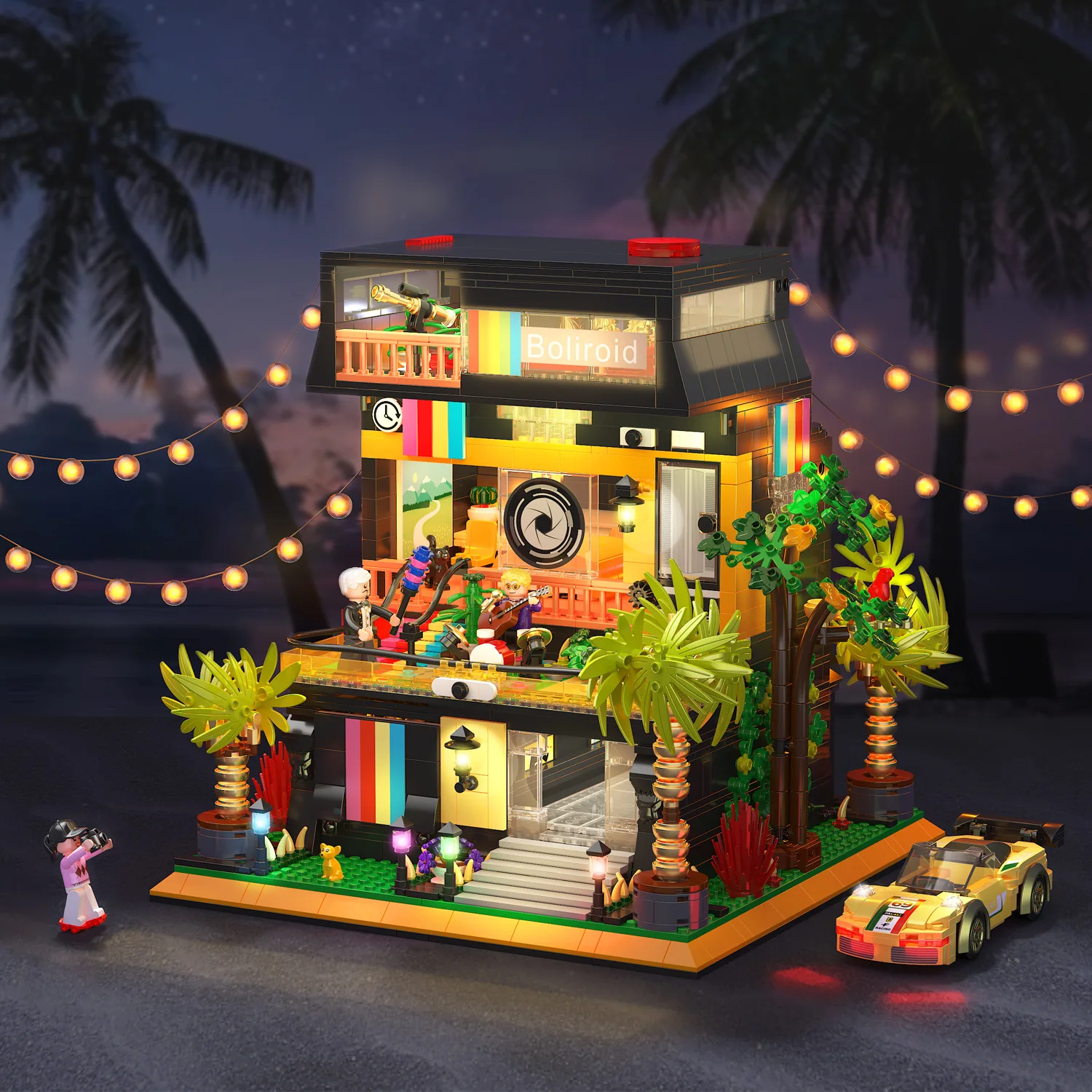 

Конструктор для девочек «Домик-вилла» из серии «Креативная уличная сцена», развивающий игровой набор для детей, 2044 детали, арт. 6019