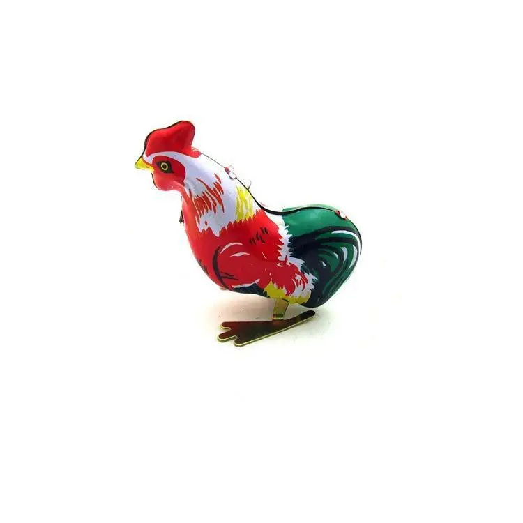 MS205 Iron Rooster Nostalgic Retro Pure Handmade Iron Rooster Jumping Chicken 80 Post-iron Toy Collection