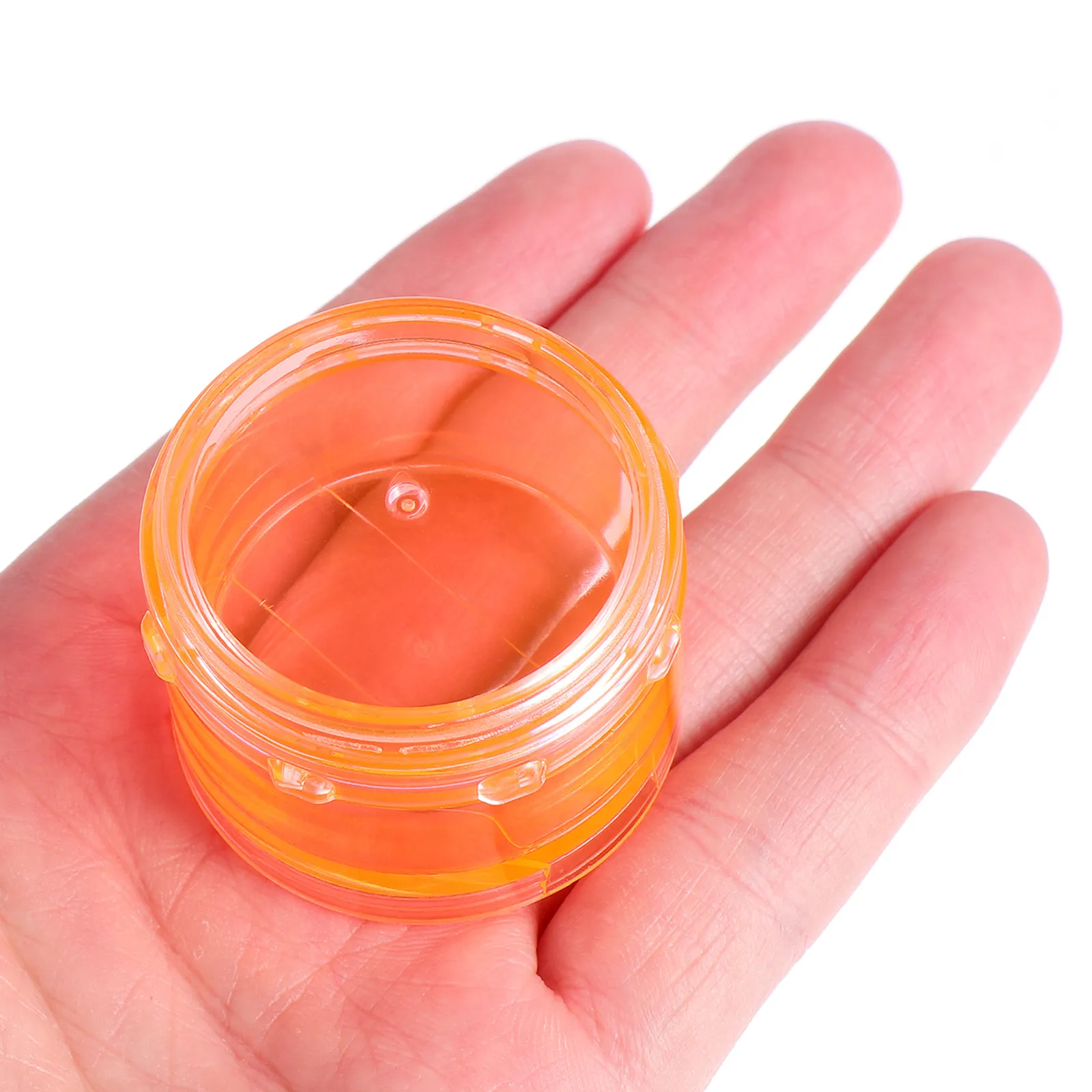 

1Set Portable Mini 7-Compartment Pill Organizer Travel Medicine Storage Case Lightweight Compact Sealed Moisture-Dust Proof