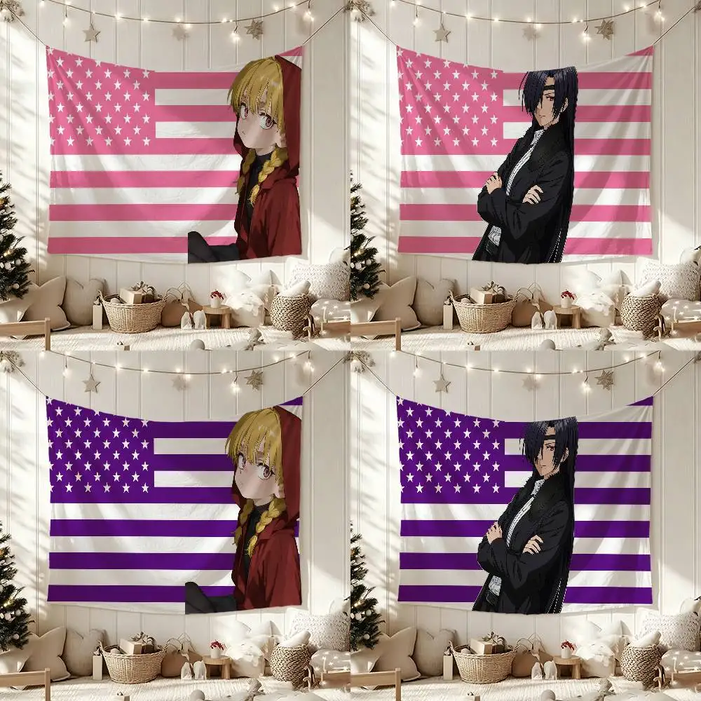 D-Daemons of the S-Shadow Realm Flag Digital Printing Banner for Garage Wall Out Door Decoration