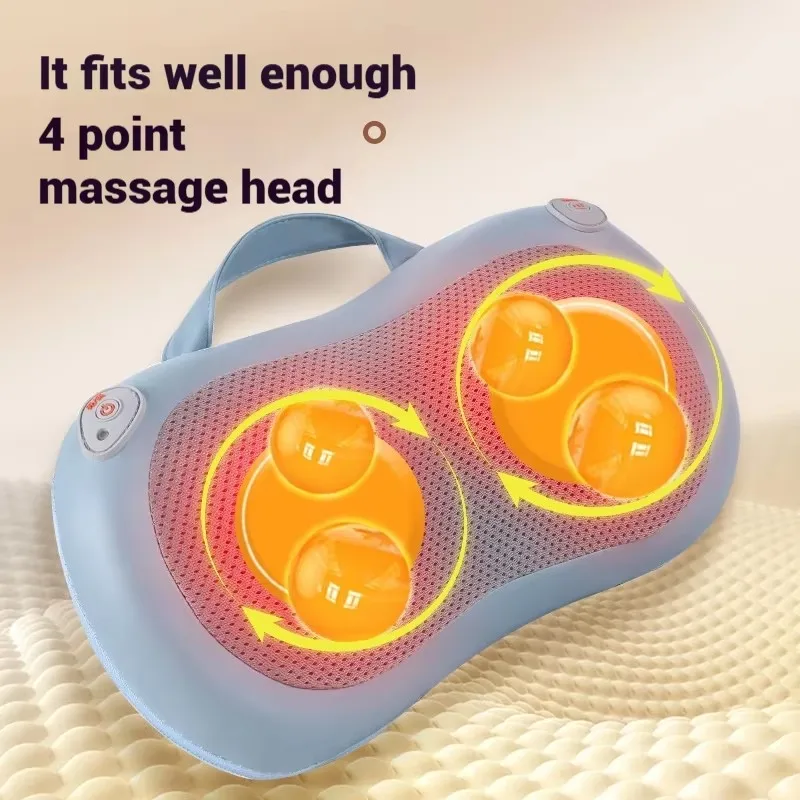 Durable Home and Travel Body and Leg Kneading Massager with Heating Function, Wholesale Neck Massage Pillow