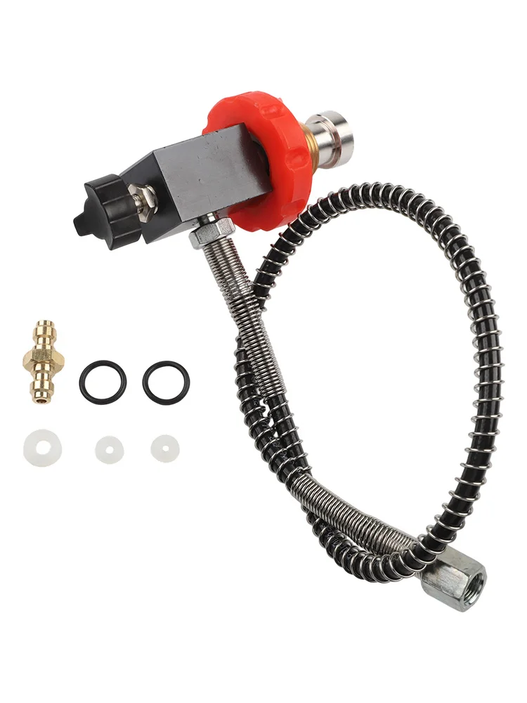 Adaptateur de réservoir de plongée à Valve DIN 40mpa 6000Psi 1/8 Bspp G5/8, Station de recharge de plongée, équipement de plongée, accessoire adaptateur de plongée noir/rouge