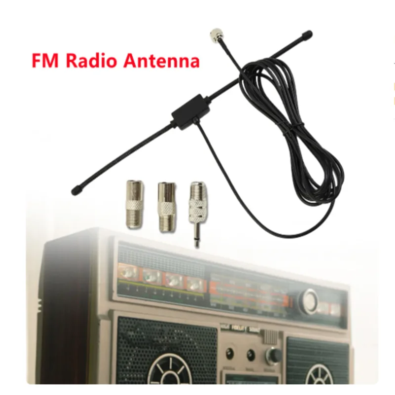 FM Rádio Dipolo Antena para Home Theater, Receptor Estéreo, Sistema de Música, Áudio e Vídeo