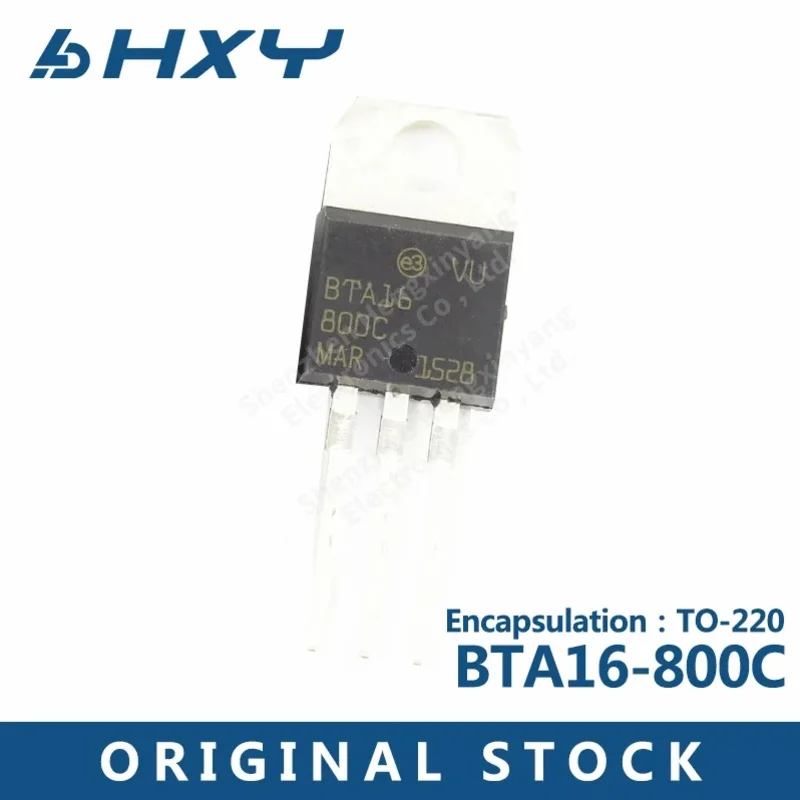 10PCS Bta16-800c BTA16 TO220 In-line 16A 800V bidirectional thyristor