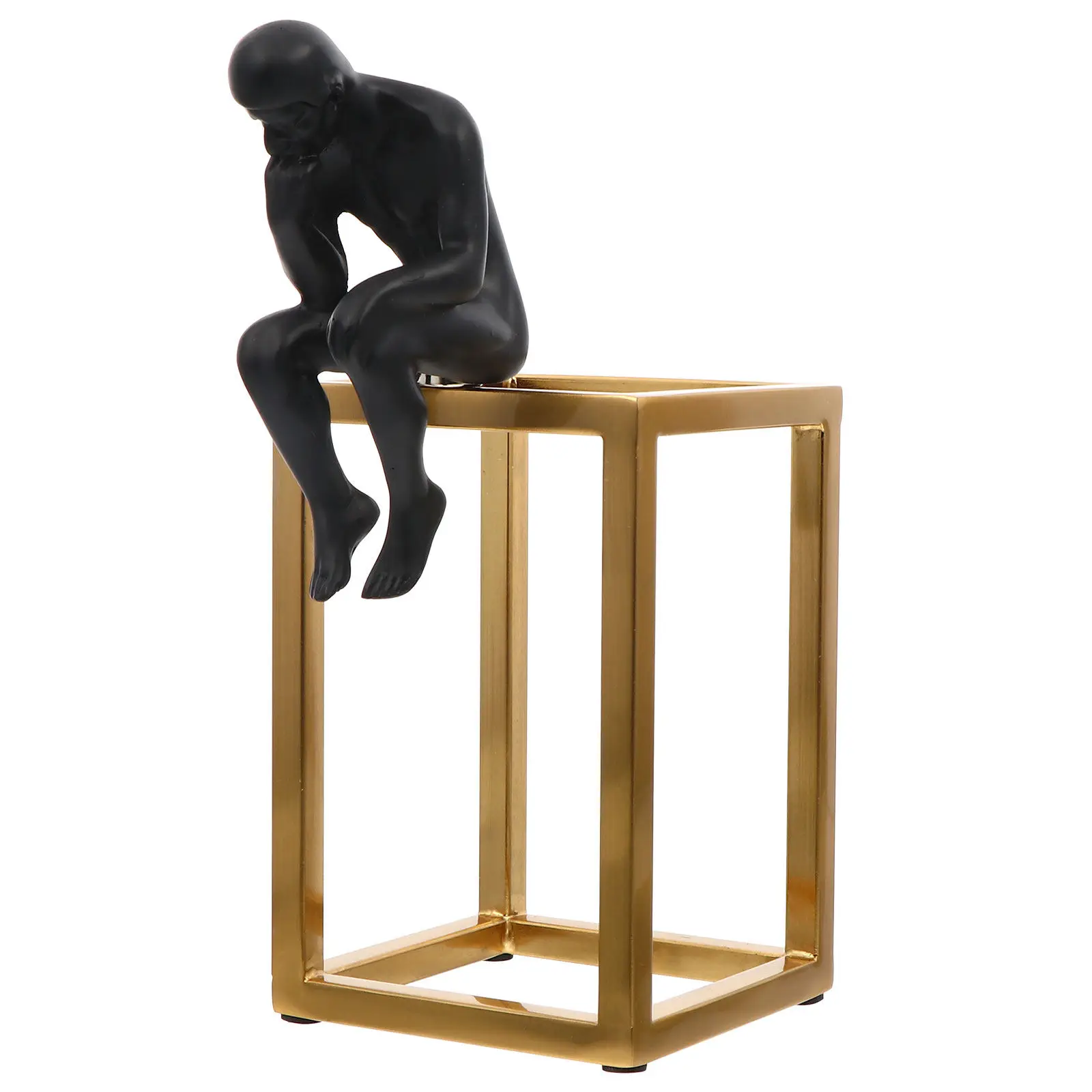 

Набор из 1 предмета: креативное украшение для дома в стиле современного мыслителя, настольный декор из кованого железа для кабинета, офиса, фотосессий