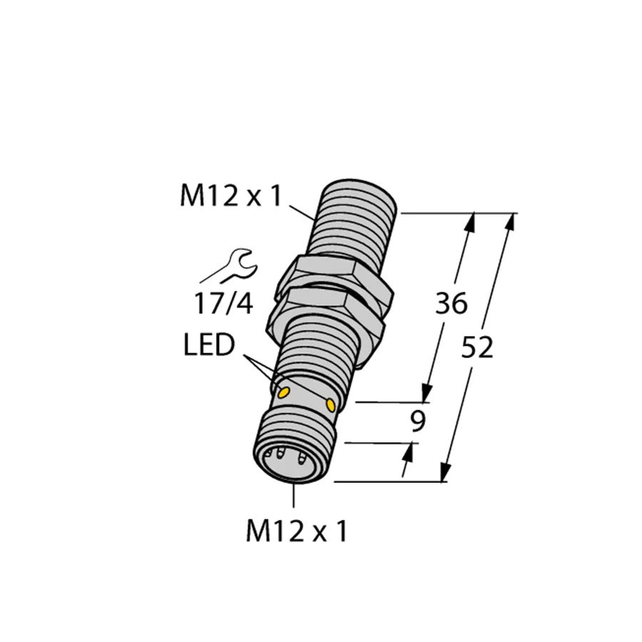 

TURCK Bi2-M12-VN6X-H1141 16430 Inductive sensor NPN ✦KD